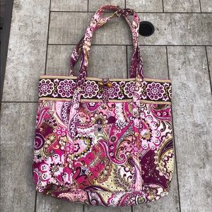 Vera Bradley large tote (Very Berry Paisley)